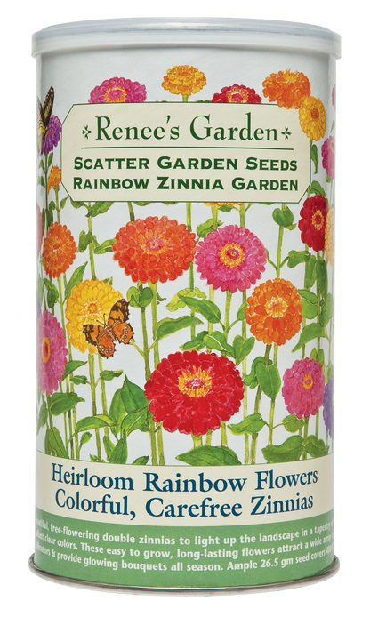 Heirloom Rainbow Flowers Colorful, Carefree Zinnias