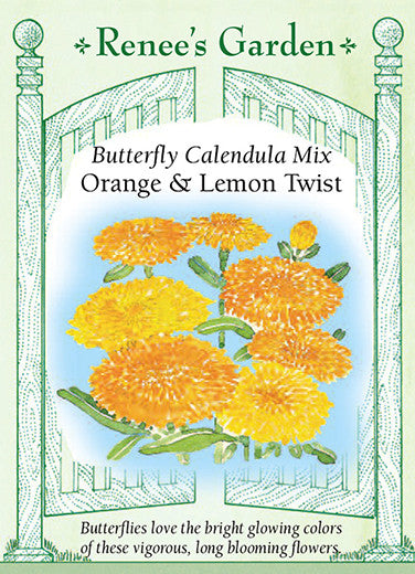Organic Calendula Seeds 'Pacific Beauty' for Your Butterfly Garden!