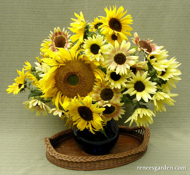 Heirloom Summer Garden Dancing, Joyous Sunflowers